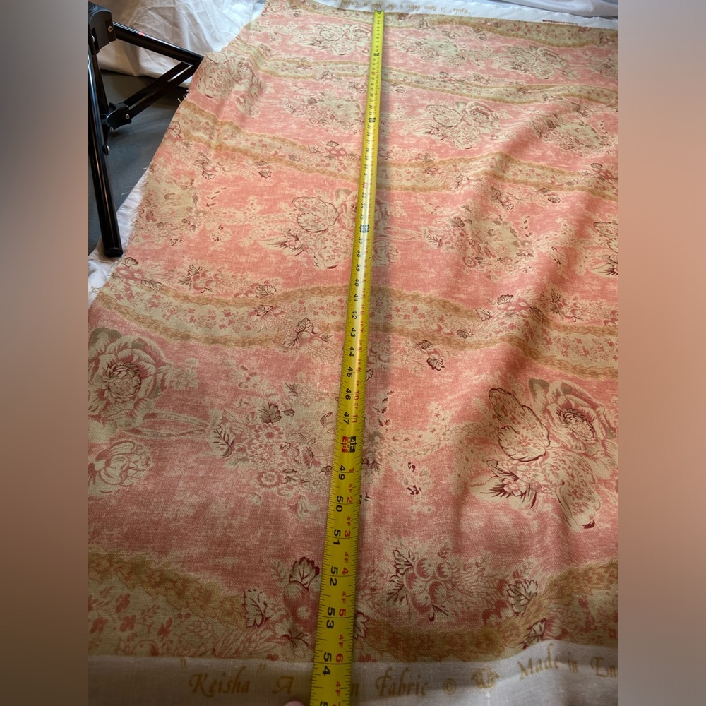 Vintage Fabric Made in England Cotton “Keisha” A Ramin 3 Yards, 5 inches x 54” - Picture 8 of 10